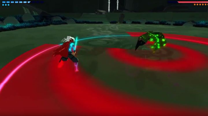 In this form the enemy has two attacks that he performs alternately - How to defeat The Scale boss in Furi? - Walkthrough - Furi Game Guide