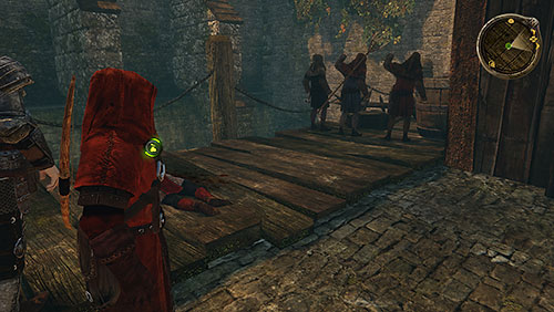 On the left from the stairs an identical situation takes place - angry mob imprisoned guard and is going to kill him - For All the Days Gone By [MQ] - Chapter 2 - Alester Sarwyck - Game of Thrones - Game Guide and Walkthrough