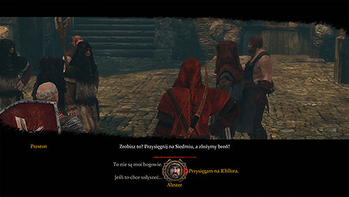 If you offer the food, the citizens will demand you to swear on gods - For All the Days Gone By [MQ] - Chapter 2 - Alester Sarwyck - Game of Thrones - Game Guide and Walkthrough