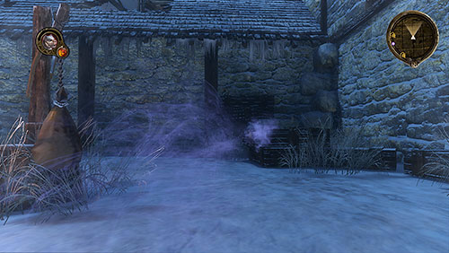 Following the scent, you get on the square with the pyre - Between a Hunter and His Prey [MQ] - Chapter 3 - Mors Westford - Game of Thrones - Game Guide and Walkthrough