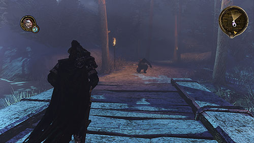 Just behind the bridge you meet Robin, who directs you to the camp of his family who may help you finding a deserter - Between a Hunter and His Prey [MQ] - Chapter 3 - Mors Westford - Game of Thrones - Game Guide and Walkthrough