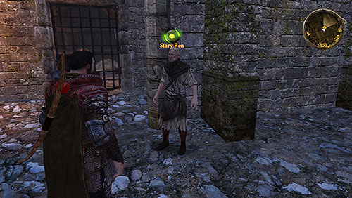 First person you meet after getting to the Kings Landing is an Old Ren, the beggar - The Lions Will [MQ] - p. 1 - Chapter 4 - Alester Sarwyck - Game of Thrones - Game Guide and Walkthrough