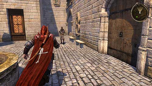 Harry will run on the upper alleys of the city, and youll have to pass small groups of people on your way - The Crowns Dog [MQ] - Chapter 6 - Alester Sarwyck - Game of Thrones - Game Guide and Walkthrough