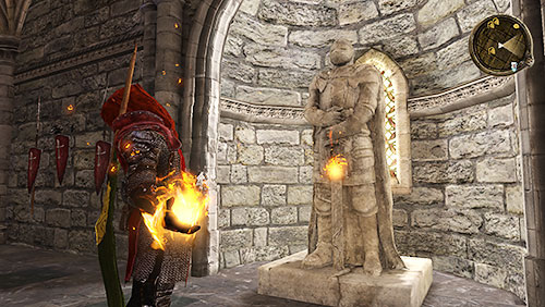 Warriors Key is hanged on the statue of... warrior, before the throne room - A New Hope [MQ] - p. 3 - Chapter 8 - Alester Sarwyck - Game of Thrones - Game Guide and Walkthrough