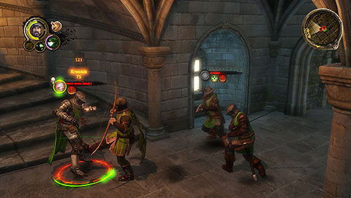 On stairs leading to dungeon you meet three guards - Crossroads [MQ] - p. 1 - Chapter 10 - Alester Sarwyck - Game of Thrones - Game Guide and Walkthrough