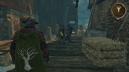 Last brave soldiers of Valarr are beating some poor guy by the mill - Safer Streets [SQ] - Chapter 11 - Mors i Alester - Game of Thrones - Game Guide and Walkthrough