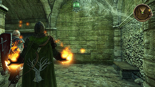 In the northern-west corner eliminate the third group of enemies and then use Rhllors Vision to discover a passage to dungeon - Fight Fire with Fire [MQ] - p. 1 - Chapter 12 - Mors and Alester - Game of Thrones - Game Guide and Walkthrough