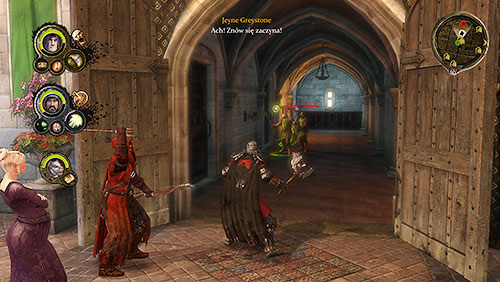 After opening the gates of dining room, youll be attacked by two groups of enemies - one from the southern, the other from the eastern wing - Bound [MQ] - Chapter 13 - Mors and Alester - Game of Thrones - Game Guide and Walkthrough