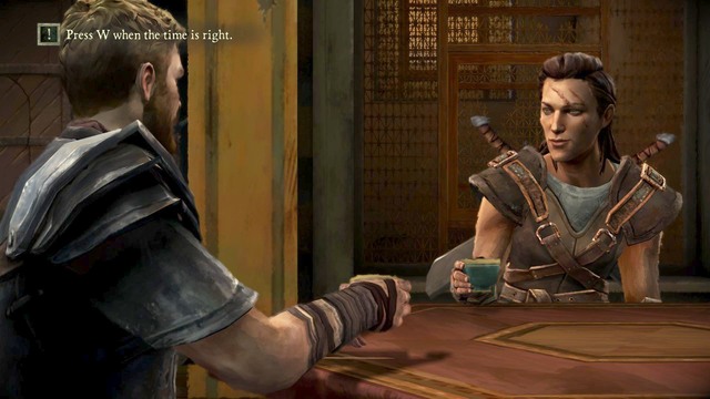 After talking to Beskha you will have to raise a glass - Chapter 1 | Episode 2: The Lost Lords - Episode 2: The Lost Lords - Game of Thrones: A Telltale Games Series Game Guide
