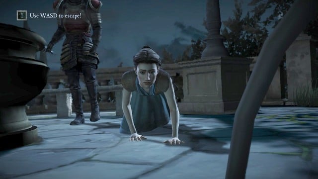 During the conversation Damien will attack you - Chapter 6 | Episode 2: The Lost Lords - Episode 2: The Lost Lords - Game of Thrones: A Telltale Games Series Game Guide