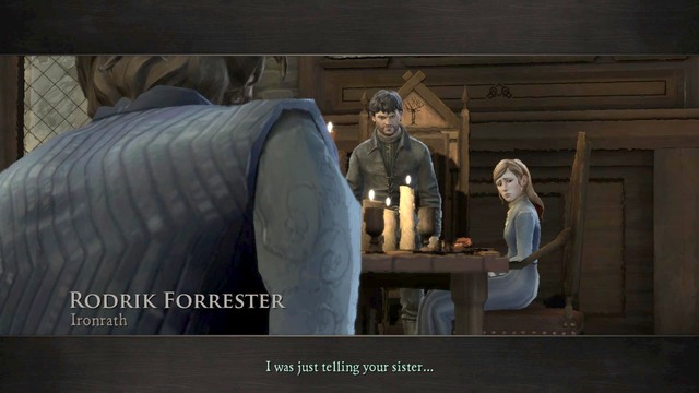 The fifth episode, A Nest of Vipers, starts exactly in the moment when the fourth episode ends, that is from the Rodriks conversation with Ramsay - Chapter 1 | Episode 5: A Nest of Vipers - Episode 5: A Nest of Vipers - Game of Thrones: A Telltale Games Series Game Guide