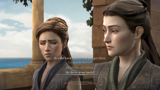 The game will then take you to the Kings Landing where you will be Mirra Forrester - Chapter 2 | Episode 5: A Nest of Vipers - Episode 5: A Nest of Vipers - Game of Thrones: A Telltale Games Series Game Guide