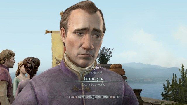 The conversation with Lyman will be interrupted by Andros himself and you do not learn anything interesting - Chapter 4 | Episode 4: Sons of Winter - Episode 4: Sons of Winter - Game of Thrones: A Telltale Games Series Game Guide