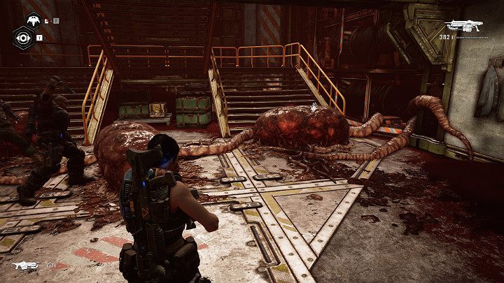 Enter the building and open up the pods to save the nomads - Act 3 Chapter 3 - Some Assembly Required | Gears 5 Walkthrough - Act III - Gears 5 Guide