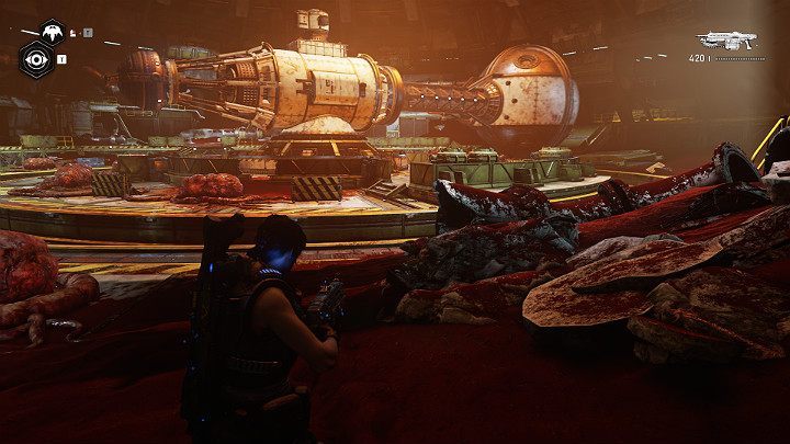 Stay close to the right side and go forward - Act 3 Chapter 3 - Some Assembly Required | Gears 5 Walkthrough - Act III - Gears 5 Guide