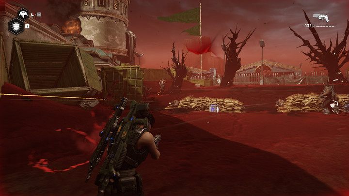 Get ready to defend the airport - a quite large enemy army is approaching - Act 3 Chapter 3 - Some Assembly Required | Gears 5 Walkthrough - Act III - Gears 5 Guide