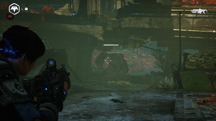 When the fight is over, you will face another opponent - Courier - Act 4 Chapter 2 - The Fall | Gears 5 Walkthrough - Act IV - Gears 5 Guide