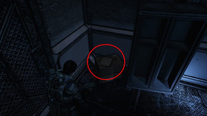 A collectible is in the corner of the room - the secret of security - Act 2 Chapter 4 - The Source of It All | Gears 5 Walkthrough - Act II - Gears 5 Guide