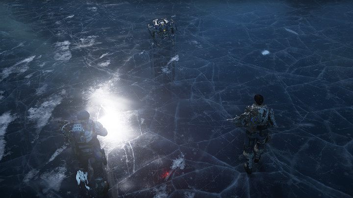 When you get there, order Jack to scan the ice - Act 2 Chapter 4 - The Source of It All | Gears 5 Walkthrough - Act II - Gears 5 Guide