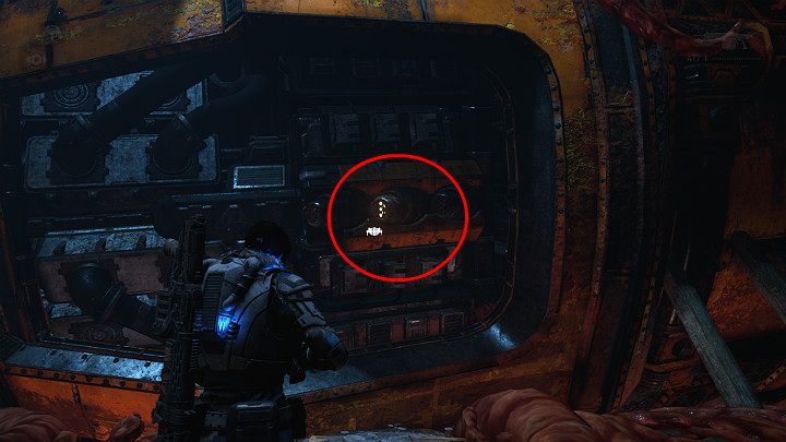 The container is in front of you - Act 2 Chapter 4 - The Source of It All | Gears 5 Walkthrough - Act II - Gears 5 Guide