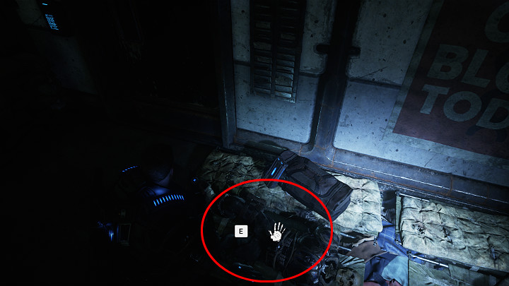 Before you go to the commanders office to follow the main mission, you should check the armory first - Act 1 Chapter 1 - Shot in the Dark | Gears 5 Collectibles - Act I - Gears 5 Guide