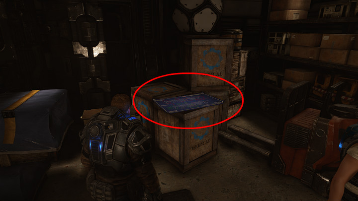 Another collectible is near the place where you will get the new robot - Jack - Act 1 Chapter 2 - Diplomacy | Gears 5 Collectibles - Act I - Gears 5 Guide