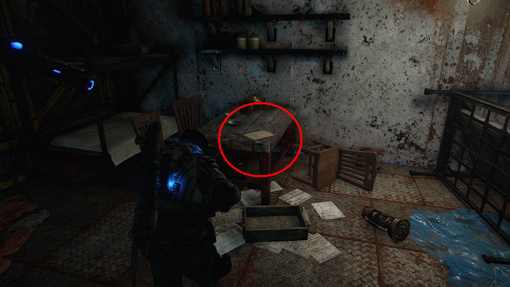 At some point of the exploration of the mines, you will get to the kitchen - Act 2 Chapter 4 - The Source of It All | Gears 5 Collectibles - Act II - Gears 5 Guide
