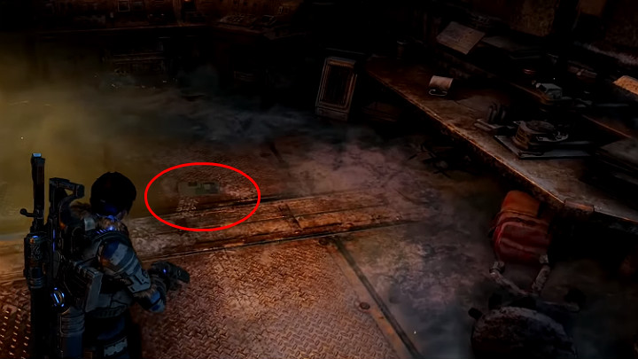 You can get this collectible when you enter the room with a container with yellow liquid - Act 2 Chapter 5 - Dirtier Little Secrets | Gears 5 Collectibles - Act II - Gears 5 Guide