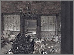 When you get to the desk slice it with your chainsaw - Imaginary Place/Entrenched - Act IV: - Gears of War (XBOX360) - Game Guide and Walkthrough