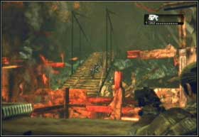 Between the top of the column and the knocked over car you will find the Ilima City Help-Wanted Add - Denizens - Sinking Feeling - Denizens - Gears of War 2 - Game Guide and Walkthrough