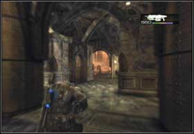 After the consultation get rid of the Locust on the courtyard and stand in the outside perimeter - Aftermath - Desperate Stand - Aftermath - Gears of War 2 - Game Guide and Walkthrough