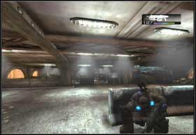 Shoot the unstable column at the other side of the street so that Dominic can hide behind something - Aftermath - Free Parking - Aftermath - Gears of War 2 - Game Guide and Walkthrough