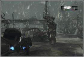 Locust will start to appear from the holes - Gathering Storm - Rude Awakening - Gathering Storm - Gears of War 2 - Game Guide and Walkthrough