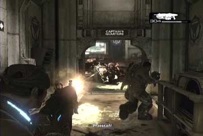 When you finish change the extinguisher for some gun and eliminate enemies - Chapter 1 - Anchored - Act I - Gears of War 3 - Game Guide and Walkthrough