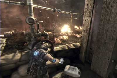 Go to the landing pad and wait until you get on the surface - Chapter 2 - Abandon Ship - p. 2 - Act I - Gears of War 3 - Game Guide and Walkthrough