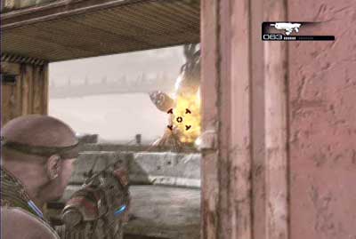 Go to the main square where lots of enemies are waiting for you - Chapter 4 - Helping Hand - Act I - Gears of War 3 - Game Guide and Walkthrough