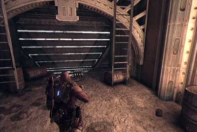 Head back to the top of the bridge and follow along the road - Chapter 6 - Hanging by a Thread - p. 1 - Act I - Gears of War 3 - Game Guide and Walkthrough