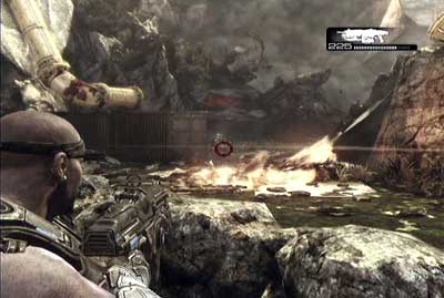 Now get to the square and start killing foes - Chapter 1 - Shipwreck - Act II - Gears of War 3 - Game Guide and Walkthrough