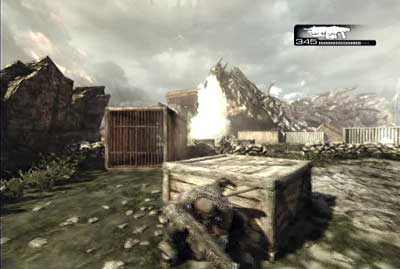 When you finished the battle pass through the collapse platform and get to the next location - Chapter 1 - Shipwreck - Act II - Gears of War 3 - Game Guide and Walkthrough