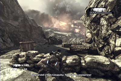 After you crushed the first line of the defense go to the right passage - Chapter 1 - Shipwreck - Act II - Gears of War 3 - Game Guide and Walkthrough