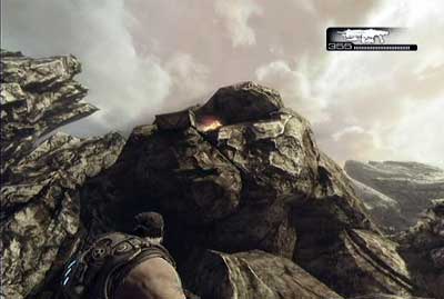 Look right and you will see two wooden crates and some enemies - Chapter 1 - Shipwreck - Act II - Gears of War 3 - Game Guide and Walkthrough