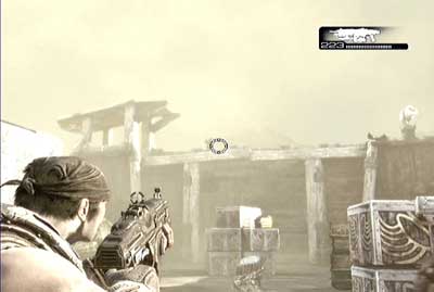 Now you will have to eliminate two guards on the wall - Chapter 3 - Forced Entry - Act II - Gears of War 3 - Game Guide and Walkthrough