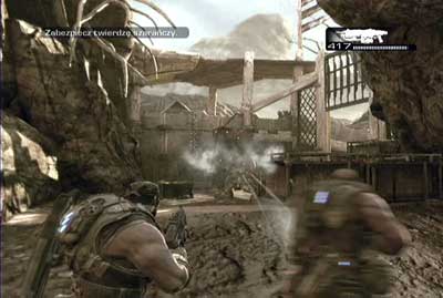 Continue forward along tunnel which will lead you to the base - Chapter 3 - Forced Entry - Act II - Gears of War 3 - Game Guide and Walkthrough