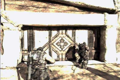 When you clear the area from enemies pass the rock gate - Chapter 5 - Hijack - Act II - Gears of War 3 - Game Guide and Walkthrough