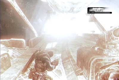 In the second part you will have to dodge Myyrah's attacks - Chapter 7 - Touchdown - Act II - Gears of War 3 - Game Guide and Walkthrough