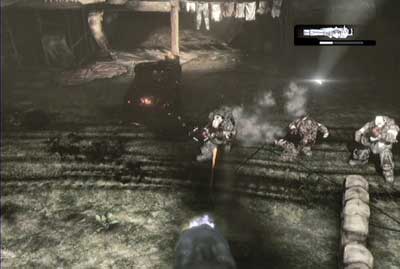 You can also use a stationary machinegun which is in the circle room - Chapter 1 - Unbreakable - Act III - Gears of War 3 - Game Guide and Walkthrough