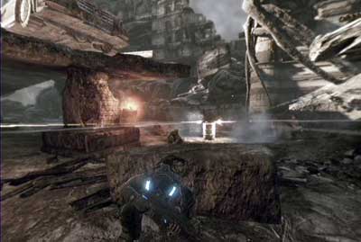 Start walking through the city - Chapter 1 - Ashes to Ashes - Act IV - Gears of War 3 - Game Guide and Walkthrough