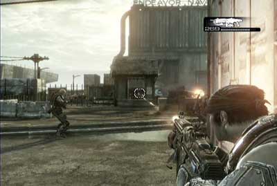 The enemies will attacked you at the beginning of the mission - Chapter 4 - Batten Down the Hatches - Act IV - Gears of War 3 - Game Guide and Walkthrough