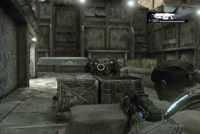 Before the hangar is another foothold - Chapter 4 - Batten Down the Hatches - Act IV - Gears of War 3 - Game Guide and Walkthrough