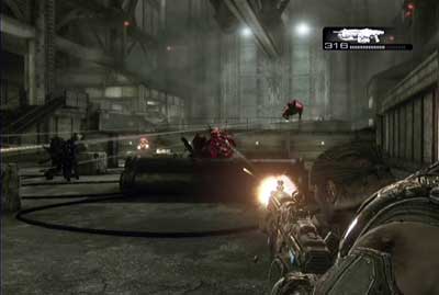 Once the area is clear head back to Dizzy who will activate the submarine - Chapter 5 - Bon Voyage - p. 2 - Act IV - Gears of War 3 - Game Guide and Walkthrough